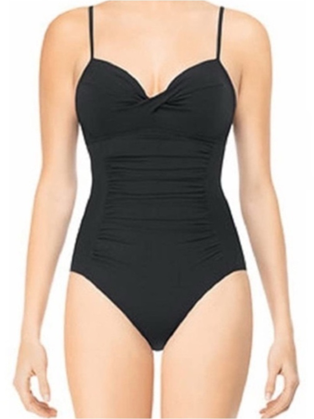 Classic Black Push Up One-Piece Swim Suit - Women Swim